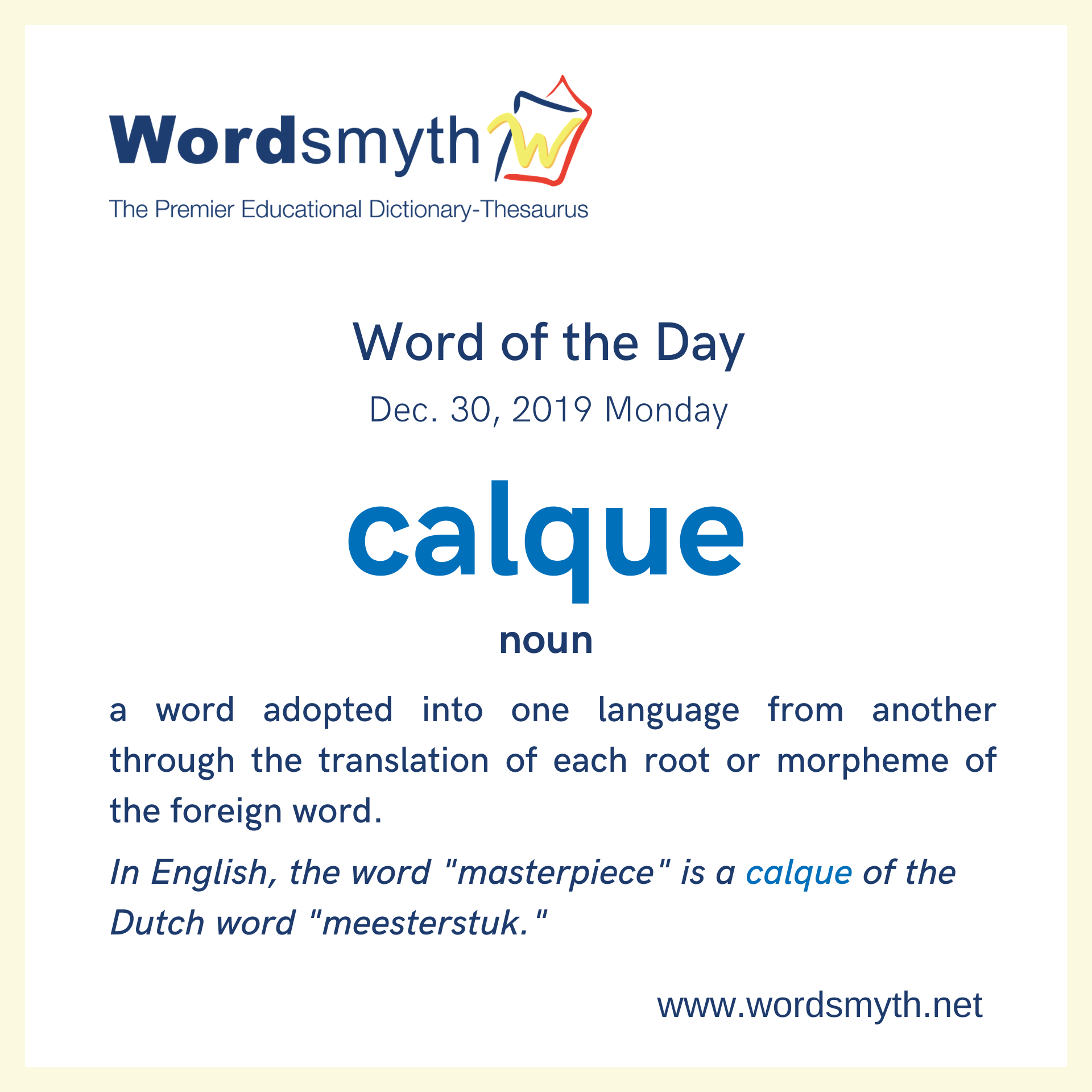 Word of the day