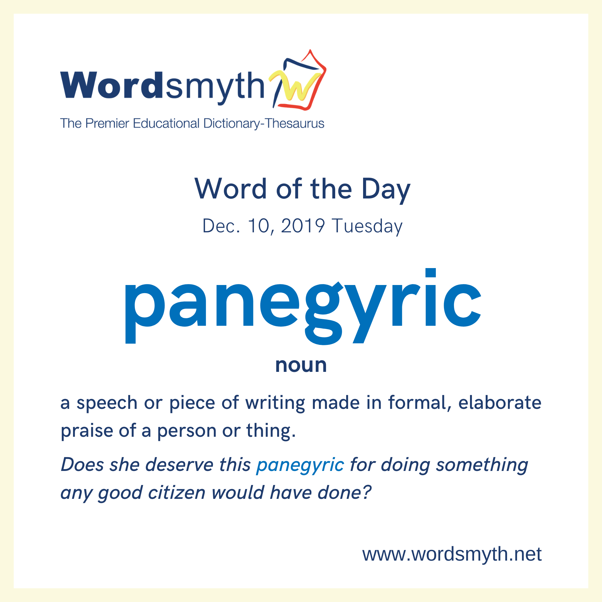 panegyric