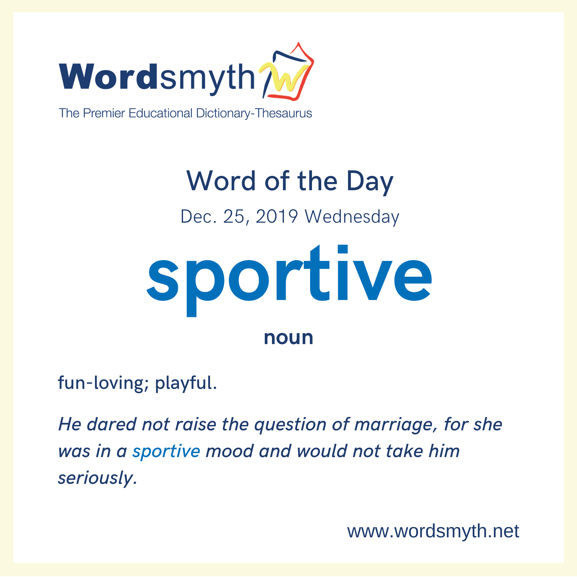 WOTD sportive