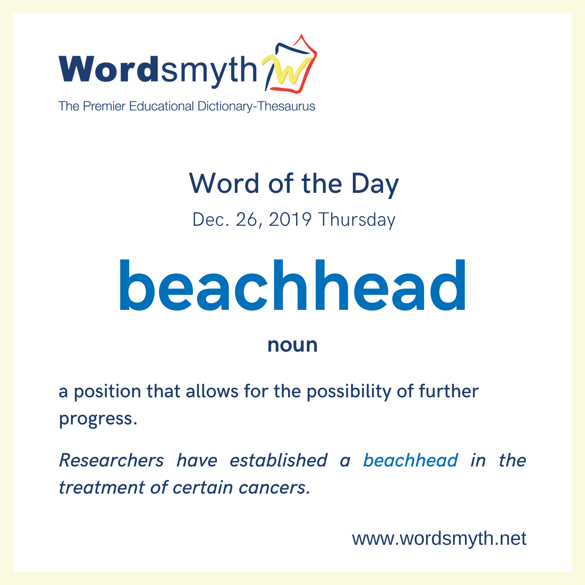 WOTD beachhead