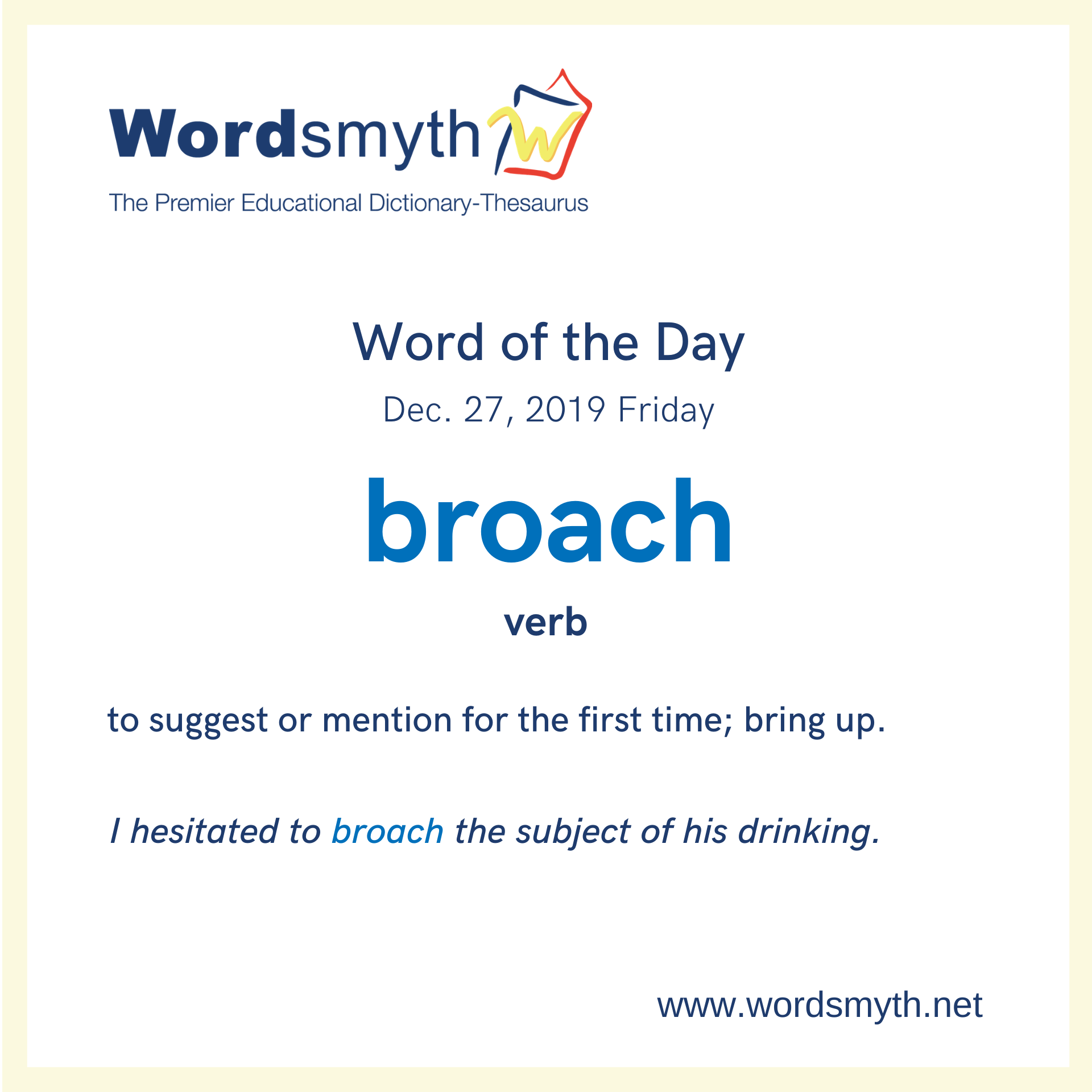 WOTD broach